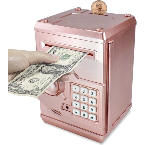 Other - Electronic Piggy Bank Code Lock for Kids Baby Toy, Mini ATM Safe Coin Cash Banks